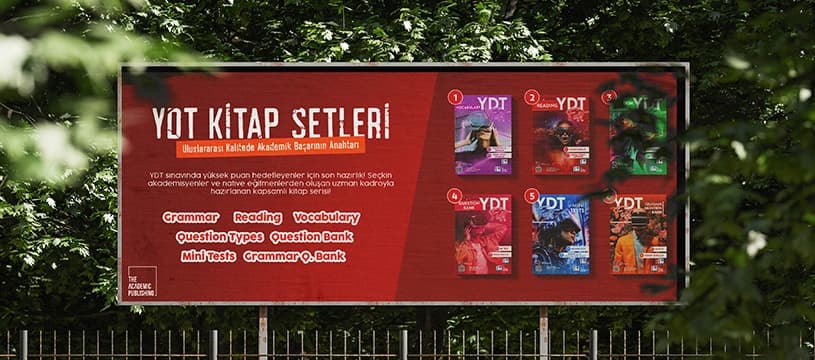 Academic Publishing outdoor billboard showcase